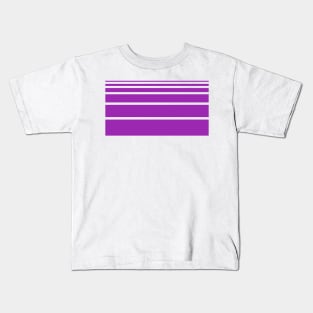 Stripes purple Art Kids T-Shirt